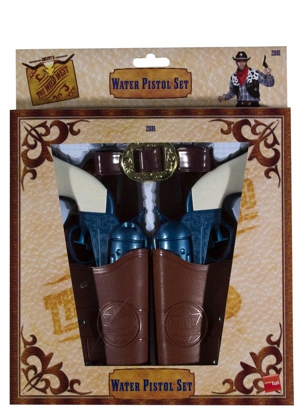Western Water Pistol, Holsters & Belt Fancy Dress Town, Superheroes