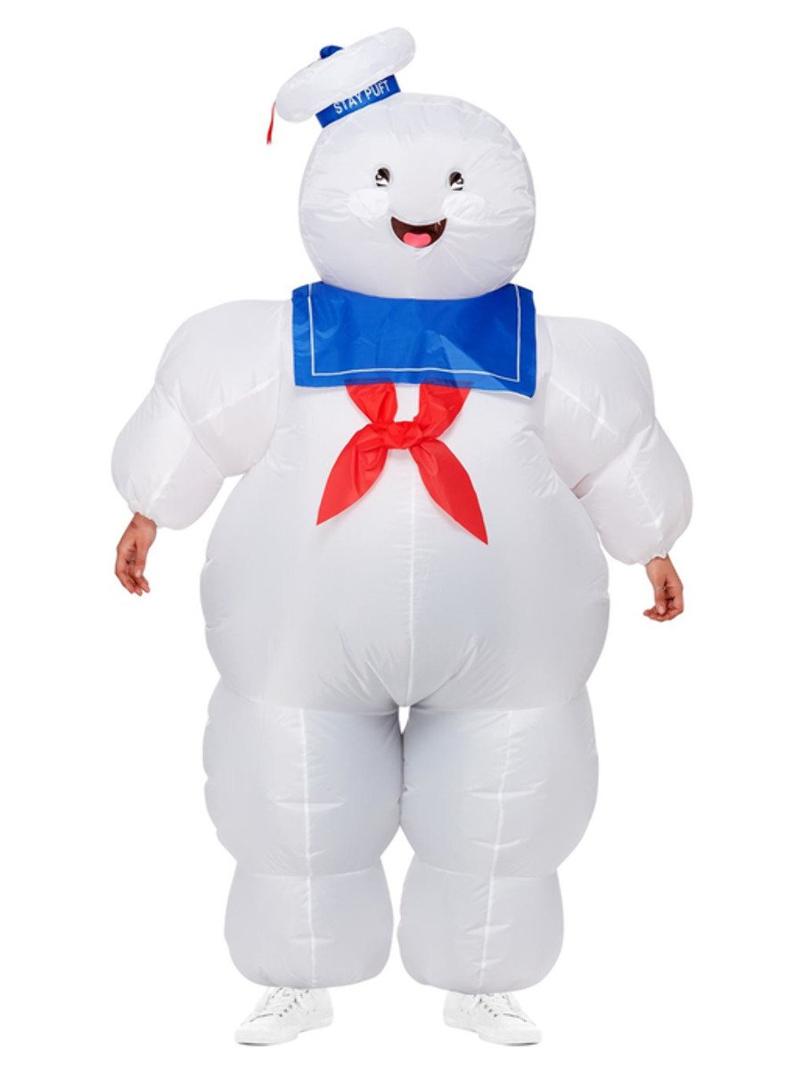 Ghostbusters Inflatable Stay Puft Costume Fancy Dress Town